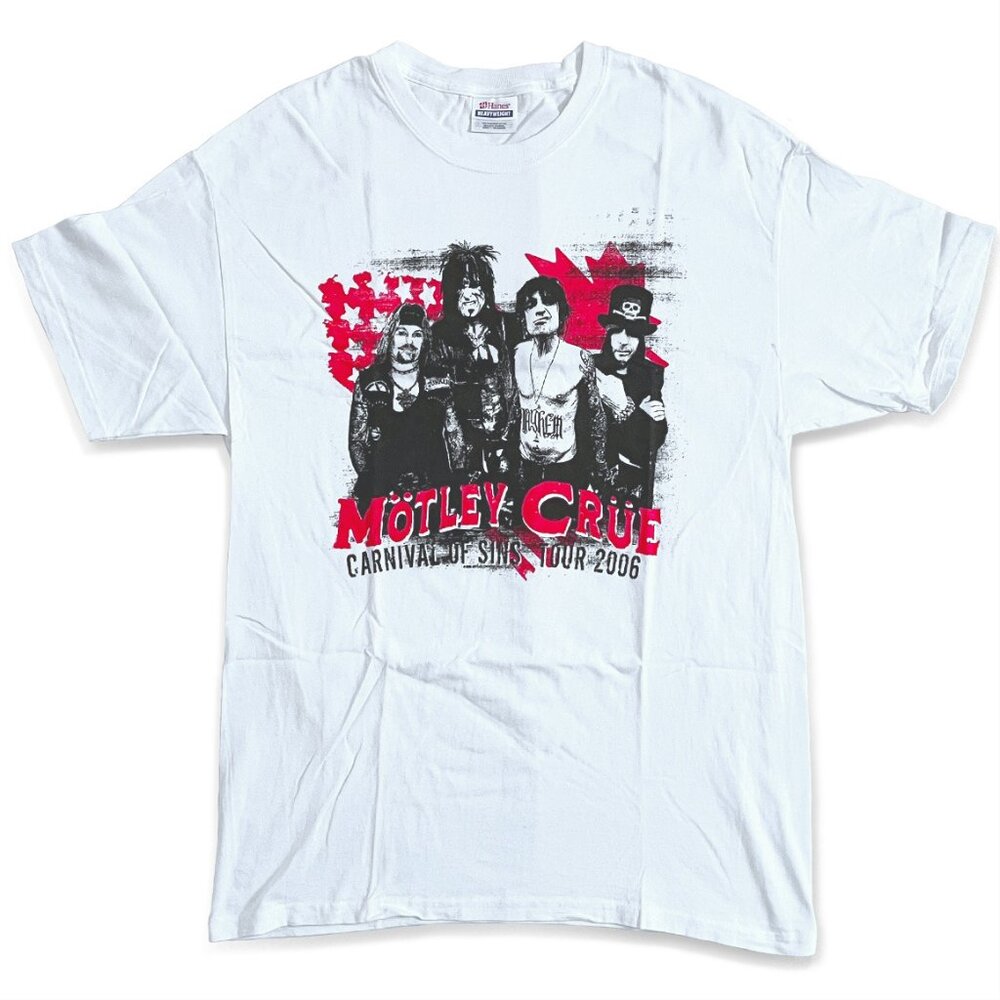 Vintage Mötley Crüe “Carnival Of Sins” Tour 2006 White T-Shirt